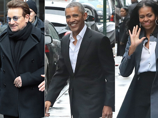 Bono and the Obamas Brunch in the Big Apple — and Get a Standing Ovation